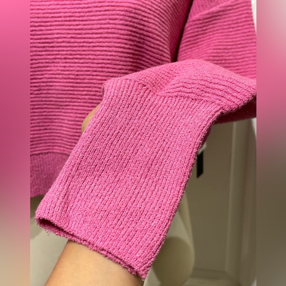 NWT Design Lab Crop Top/ Sweater / Pink - Picture 5 of 9